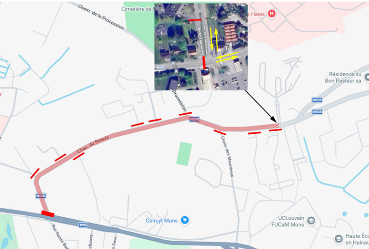 N538 - Mons :  Lancement d’un chantier de réhabilitation du revêtement